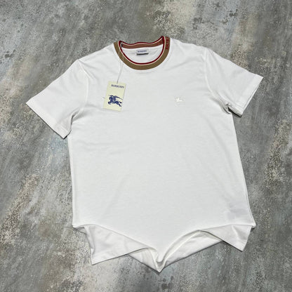 Burberry Jacquard-Striped Collar Men's Women's T-Shirts in Different Colors Reps Sale UK Best Quality AAA Replica
