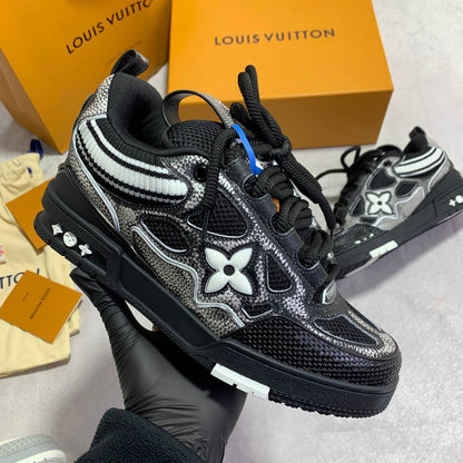 Louis Vuitton LV Skate Black Crystal Men's Sneakers Reps Sale UK Best Quality Sale AAA Replica