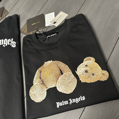 Palm Angels Bear Classic Short Sleeve Men's Women's T-Shirts in 2 Colors Reps Sale UK Best Quality AAA Replica