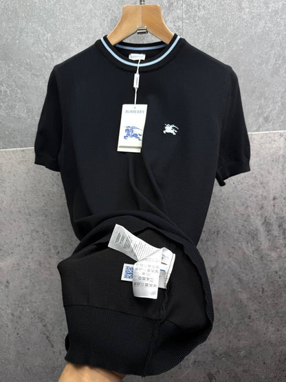 Burberry Equestrian Knight Design EKD Short Sleeve Knit Men's Women's T-Shirts in 2 Colors Reps Sale UK Best Quality AAA Replica