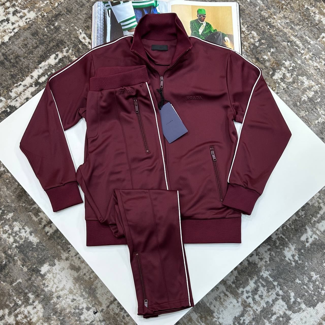 Prada Piping Detail Technical Men's in 2 Colors Reps Sale UK Best Quality AAA Replica
