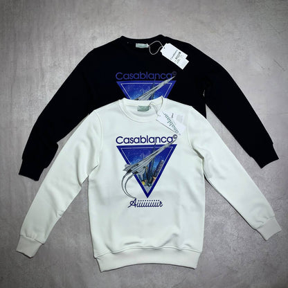 Casablanca "Aiiiiir" Graphic Crewneck Jumpers Men's Women's in 2 Colors Reps UK Best Quality AAA Replica