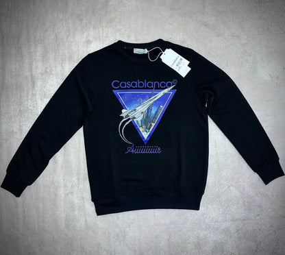 Casablanca "Aiiiiir" Graphic Crewneck Jumpers Men's Women's in 2 Colors Reps UK Best Quality AAA Replica
