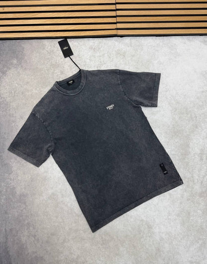 Fendi Small Embroidered Fendi Roma Logo T-Shirts in Different Colors Men's Women's Reps UK Best Quality AAA Replica