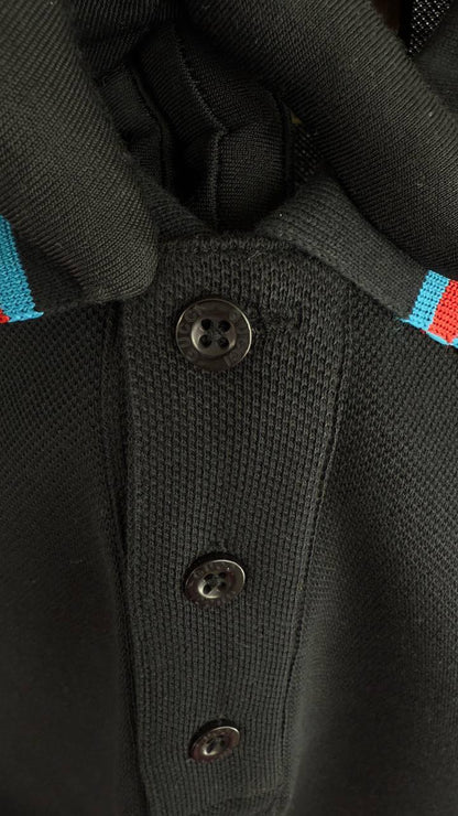Gucci Interlocking GG Web-Striped Collar Polo Shirts Men's in 2 Colors Reps UK Sale Best Quality AAA Replica
