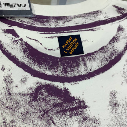 Louis Vuitton Overprinted Vuitton Short Sleeve Men's Women's T-Shirts in 2 Colors Reps Sale UK Best Quality AAA Replica