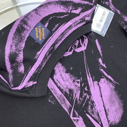 Louis Vuitton Overprinted Vuitton Short Sleeve Men's Women's T-Shirts in 2 Colors Reps Sale UK Best Quality AAA Replica