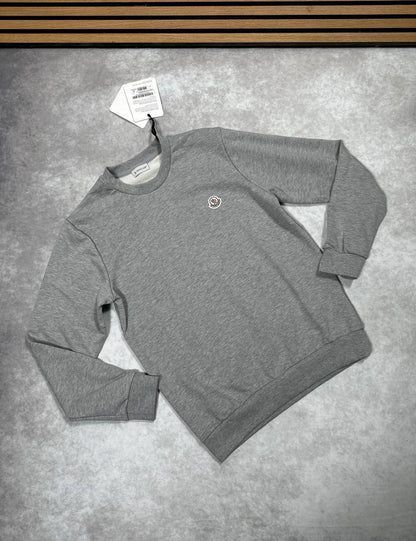 Moncler Logo Patch Crewneck Cotton Men's Women's Jumpers in Different Colors Reps Sale UK Best Quality AAA Replica