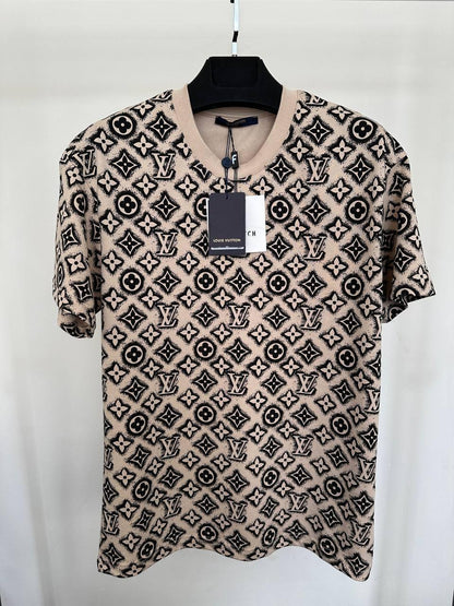 Louis Vuitton All Over Monogram Short Sleeve T-Shirt in Different Colors Men's Women's Reps Sale UK Best Quality AAA Replica