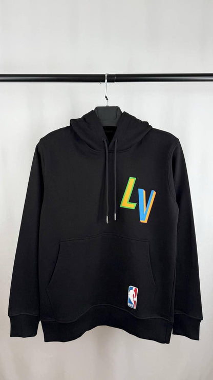 Louis Vuitton X NBA Men's Women's Hoodie in Black Color Reps Sale UK Best Quality AAA Replica