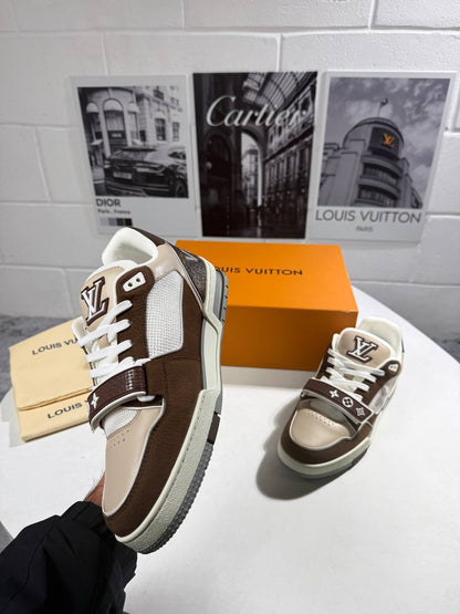 Louis Vuitton LV "Brown Beige" Men's Trainers Reps Sale UK Best Quality AAA Replica