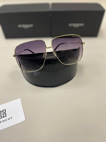 Givenchy Gold Metal Frame Gradient Lenses Sunglasses Women's Reps Sale UK Best Quality Sale AAA Replica