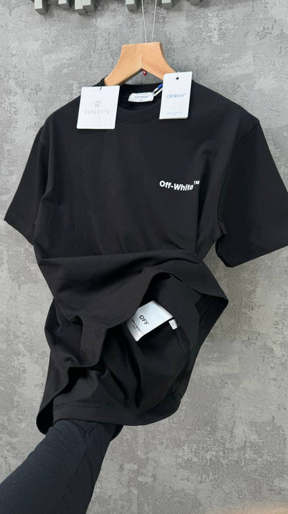Off-White Black Spray Marker Men's Women's T-Shirts in Different Colors Reps Sale UK Best Quality AAA Replica