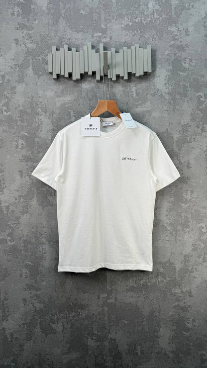 Off-White Scratch Tab Skate Men's Women's T-Shirts in White Color Reps Sale UK Best Quality AAA Replica