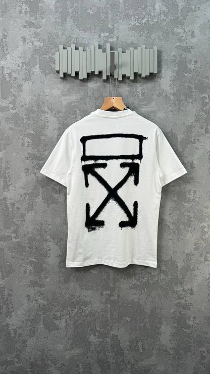 Off-White Black Spray Marker Men's Women's T-Shirts in Different Colors Reps Sale UK Best Quality AAA Replica