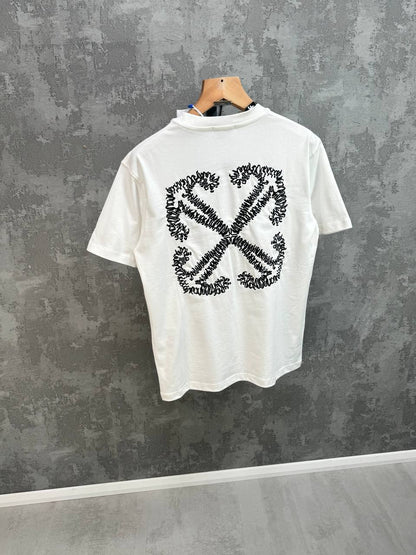 Off-White Tattoo Arrow Skate Men's Women's T-Shirts in Different Colors Reps Sale UK Best Quality AAA Replica