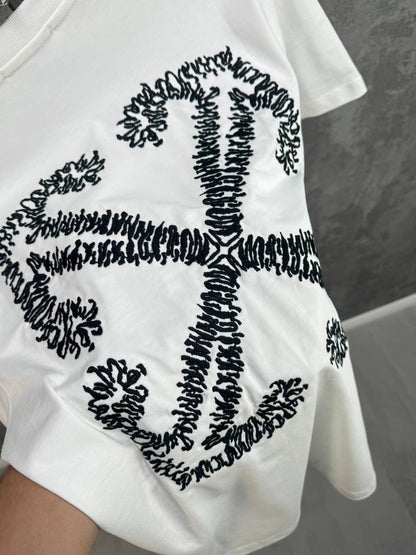 Off-White Tattoo Arrow Skate Men's Women's T-Shirts in Different Colors Reps Sale UK Best Quality AAA Replica