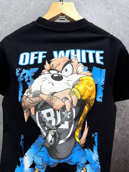 Off-White Looney Tunes Tasmanian Devil Men's Women's T-Shirts in 2 Colors Reps Sale UK Best Quality AAA Replica