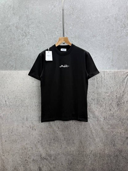 Off-White Script Logo Men's Women's T-Shirts in 2 Colors Reps Sale UK Best Quality AAA Replica