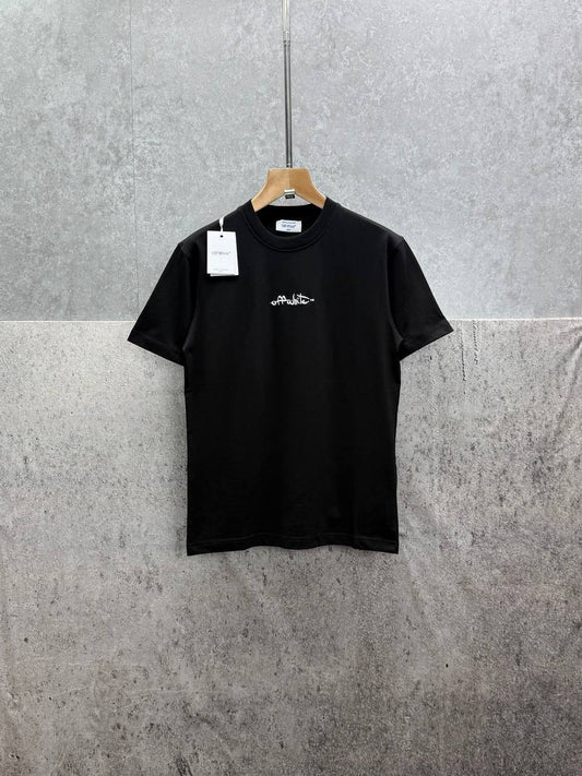Off-White Script Logo Men's Women's T-Shirts in 2 Colors Reps Sale UK Best Quality AAA Replica