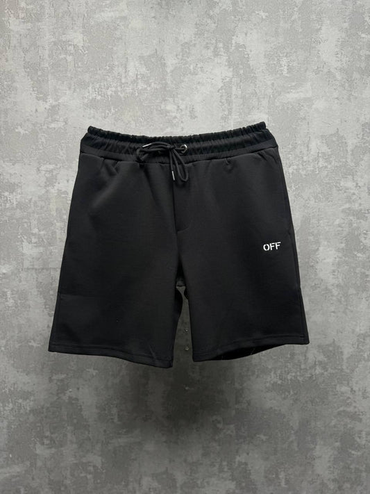 Off-White Drawstring Logo-Print Shorts in Black Men's Reps Sale UK Best Quality AAA Replica