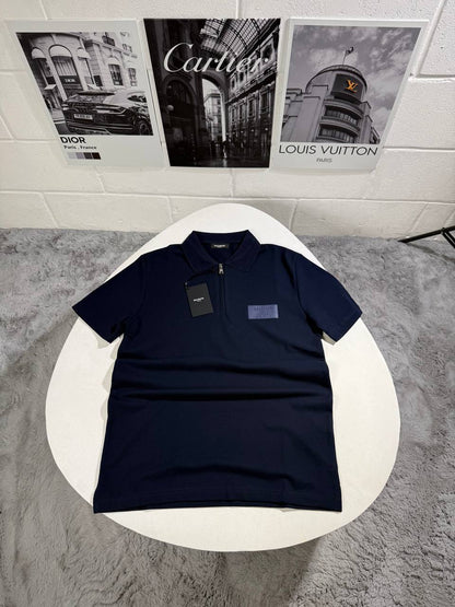 Balmain Half Zip Logo Patch Polo Shirts Men's in Different Colors Reps Sale UK Sale Best Quality AAA Replica