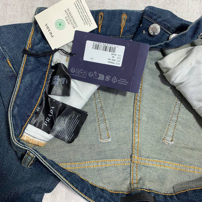 Prada Men's Straight Fit Dark Blue Jeans in Multiple Waist Sizes Reps Sale UK Best Quality AAA Replica