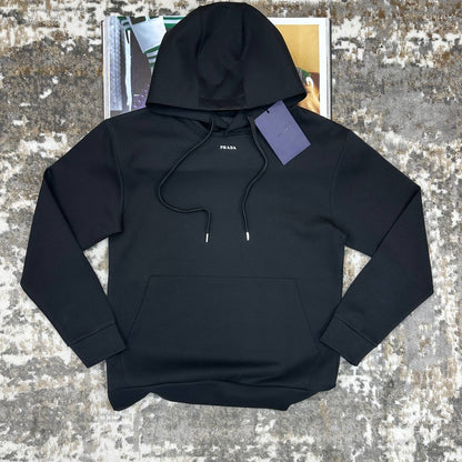 Prada Small Logo Hoodie Men's Women's Hoodie in 2 Colors Reps Sale UK Best Quality AAA Replica