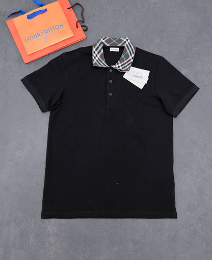 Burberry Checked Collar Polo Shirts Men's in Different Colors Reps Sale UK Sale Best Quality AAA Replica