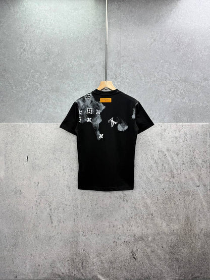 Louis Vuitton Jacquard Graphic T-Shirts Men's Women's in 2 Colors Reps Sale UK Best Quality AAA Replica