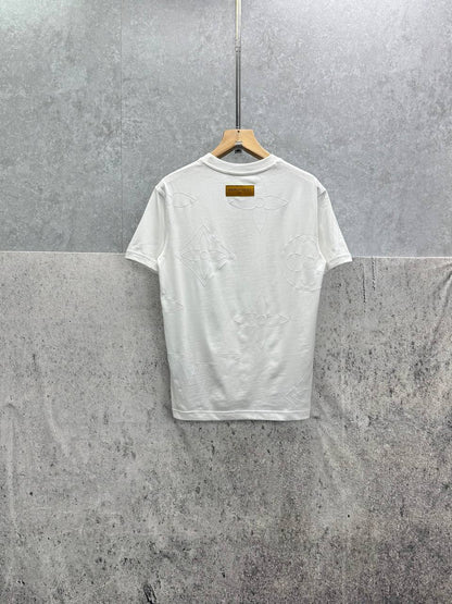 Louis Vuitton LV Monogram Embroidered T-Shirts Men's Women's in 2 Colors Reps Sale UK Best Quality AAA Replica