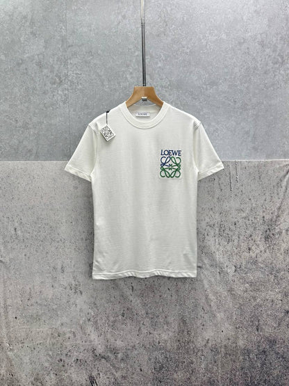 Loewe Anagram Pocket Logo Crewneck T-Shirts Men's Women's in 2 Colors Reps Sale UK Best Quality AAA Replica