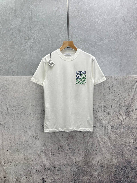Loewe Anagram Pocket Logo Crewneck T-Shirts Men's Women's in 2 Colors Reps Sale UK Best Quality AAA Replica