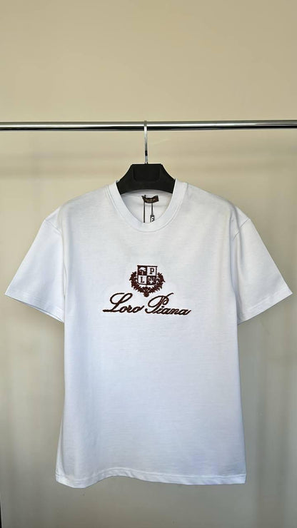 Loro Piana Embroidered Logo Men's Women's T-Shirt in Different Colors Reps UK Best Quality AAA Replica
