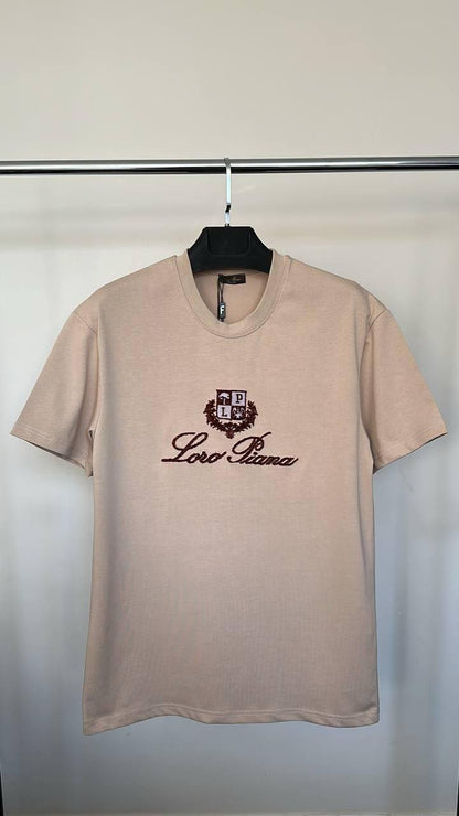 Loro Piana Embroidered Logo Men's Women's T-Shirt in Different Colors Reps UK Best Quality AAA Replica