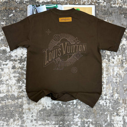 Louis Vuitton Graphic Print T-Shirts Men's Women's in 2 Colors Reps Sale UK Best Quality AAA Replica