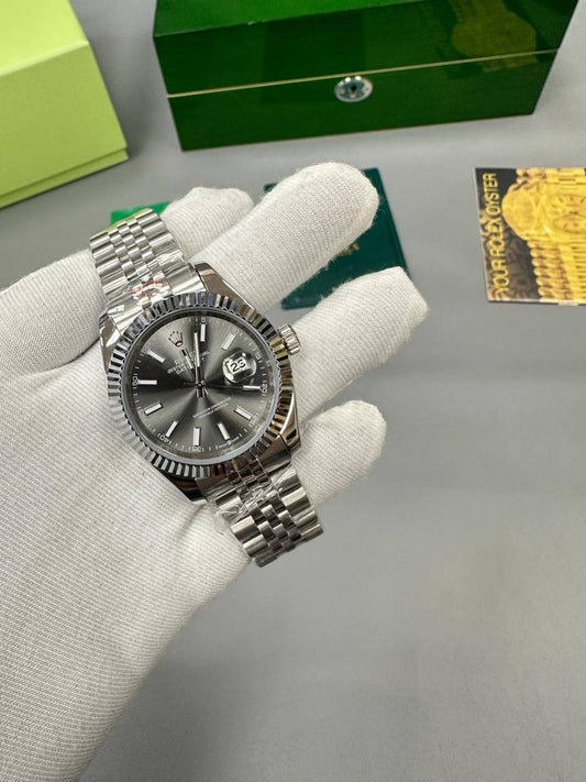 Rolex Datejust Jubilee Bracelet Fluted Dark Rhodium Dial Men's Watch Ref. 126334 Reps Sale UK Best Quality AAA Replica