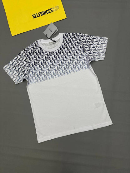 Dior Gradient Logo Men's Women's T-Shirt in 2 Colors Reps UK Best Quality AAA Replica