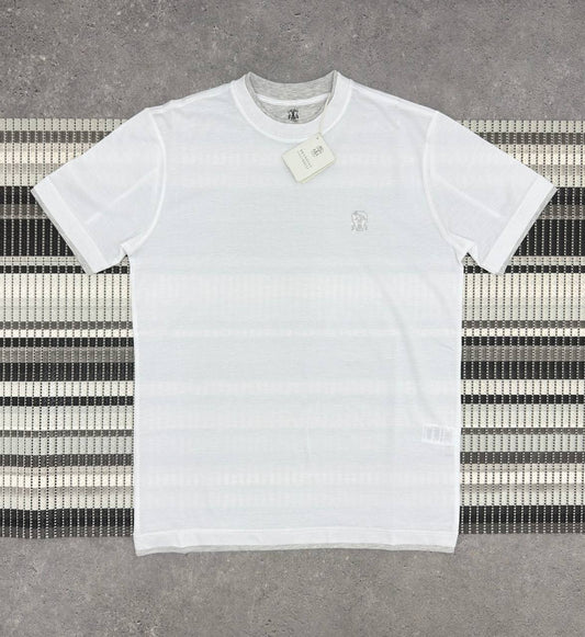 Brunello Cucinelli Short Sleeve Logo Men's Women's T-Shirt in 2 Colors Reps Sale UK Best Quality AAA Replica