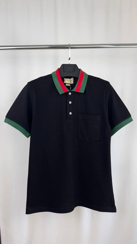 Gucci Logo-Embroidered Piqué Polo Shirts Men's in Different Colors Reps Sale UK Sale Best Quality AAA Replica