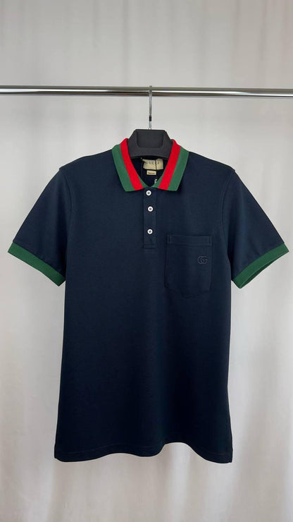 Gucci Logo-Embroidered Piqué Polo Shirts Men's in Different Colors Reps Sale UK Sale Best Quality AAA Replica