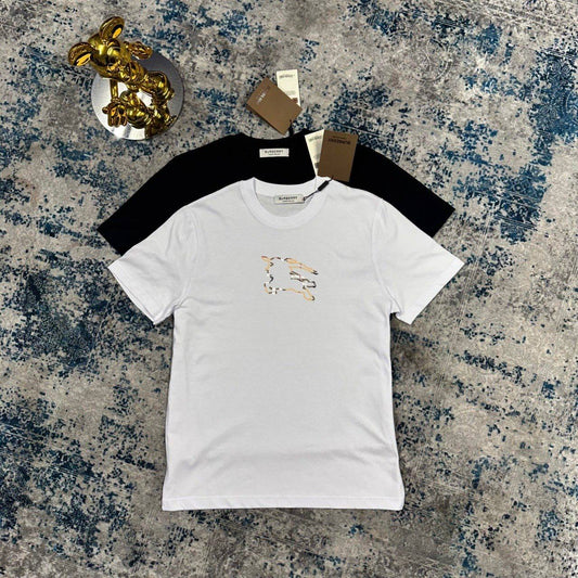 Burberry EKD Check Logo Slim-Fit Cotton Men's Women's T-Shirts in 2 Colors Reps Sale UK Best Quality AAA Replica