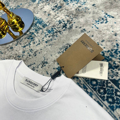 Burberry EKD Check Logo Slim-Fit Cotton Men's Women's T-Shirts in 2 Colors Reps Sale UK Best Quality AAA Replica