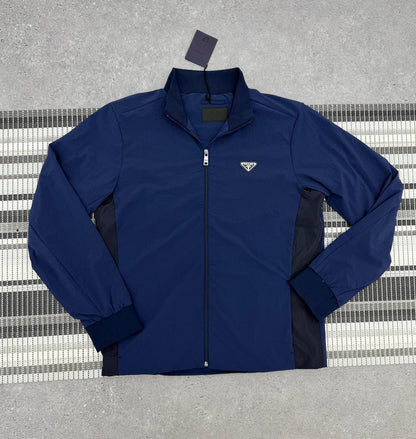 Prada Triangle Logo Zip Up Jacket Men's Women's in 2 Colors Reps Sale UK Best Quality AAA Replica