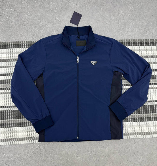 Prada Triangle Logo Zip Up Jacket Men's Women's in 2 Colors Reps Sale UK Best Quality AAA Replica