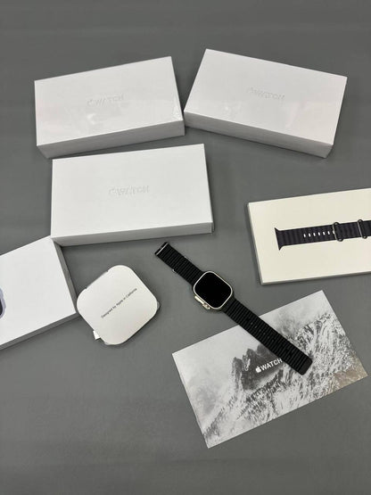Apple Watch Ultra 3 with a Black Magnetic Loop Band Watch UK Replica AAA Best Quality Reps