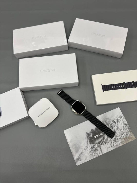 Apple Watch Ultra 3 with a Black Magnetic Loop Band Watch UK Replica AAA Best Quality Reps