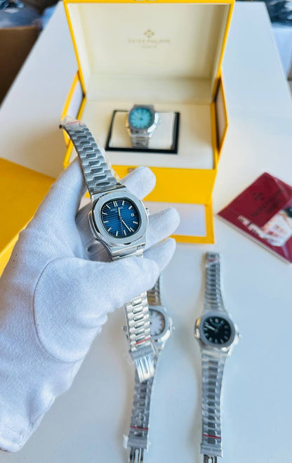 Patek Philippe Nautilus Ref. 7010/1G-013 Men's Watch in Blue Lacquered Dial and Silver Bracelet UK Best Quality AAA Reps