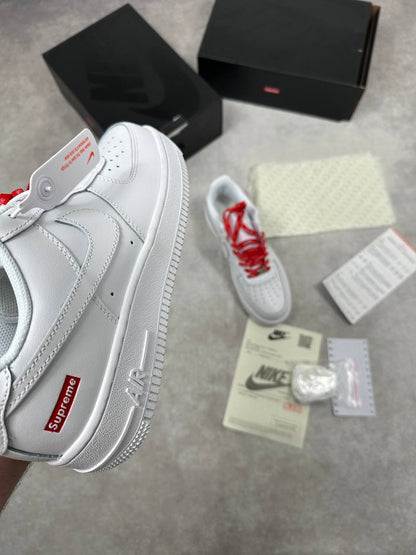 Nike Air Force 1 x Supreme CU9225-100 "White" Sneakers Men's Reps UK Best Quality AAA Replica