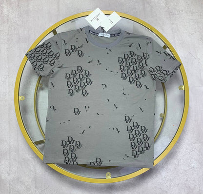 Dior Oblique Cotton All-Over Print Pattern T-shirt Men's Women's in Different Colors Reps UK Best Quality Sale AAA Replica